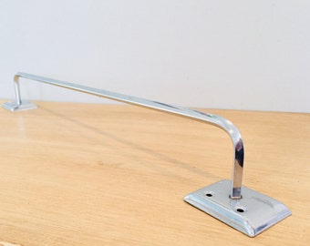 Vintage Industrial 18 Inch Metal Chrome Towel Bar