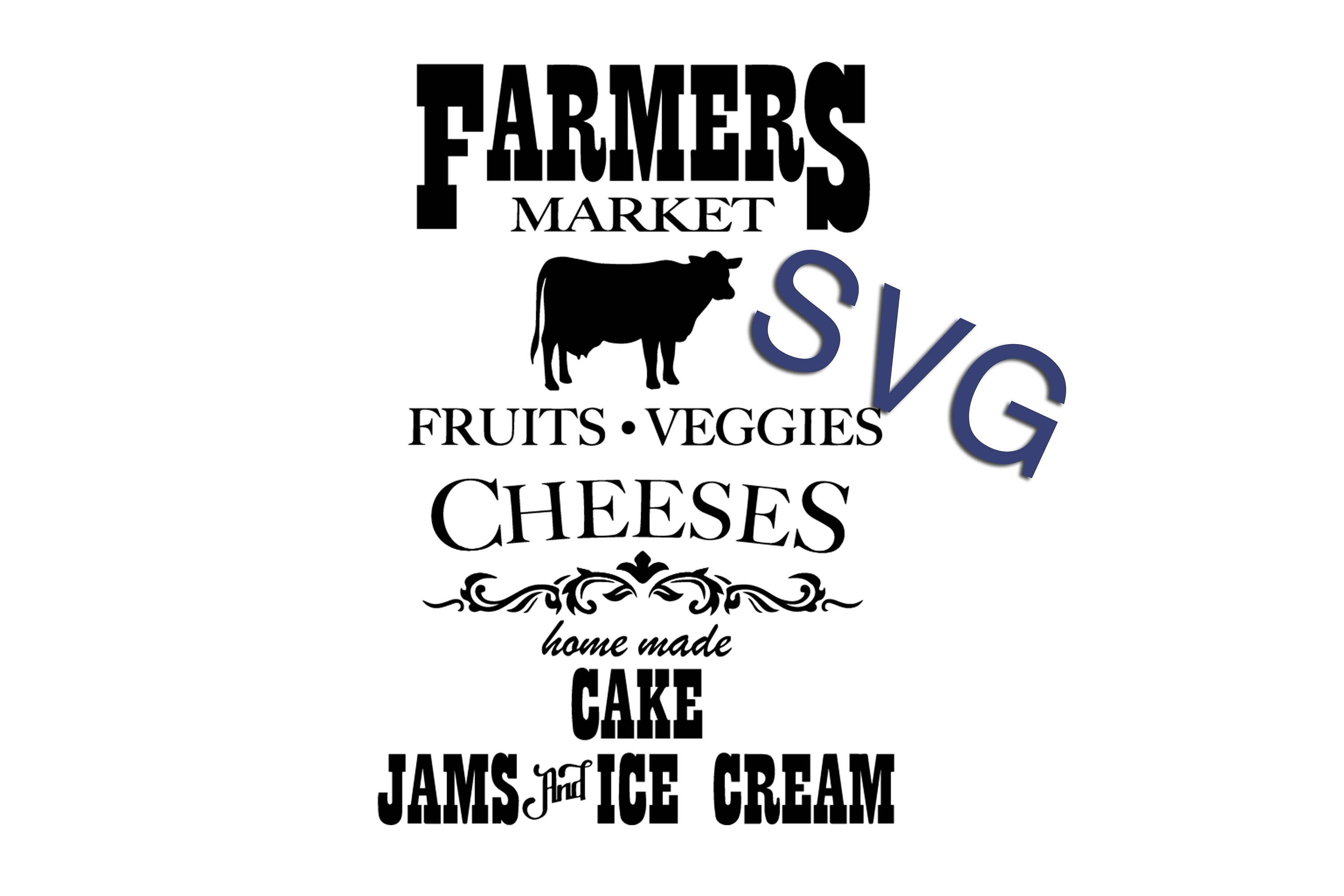 Download Farmers Market SVG Farm SVG Farmhouse SVG Cow svg