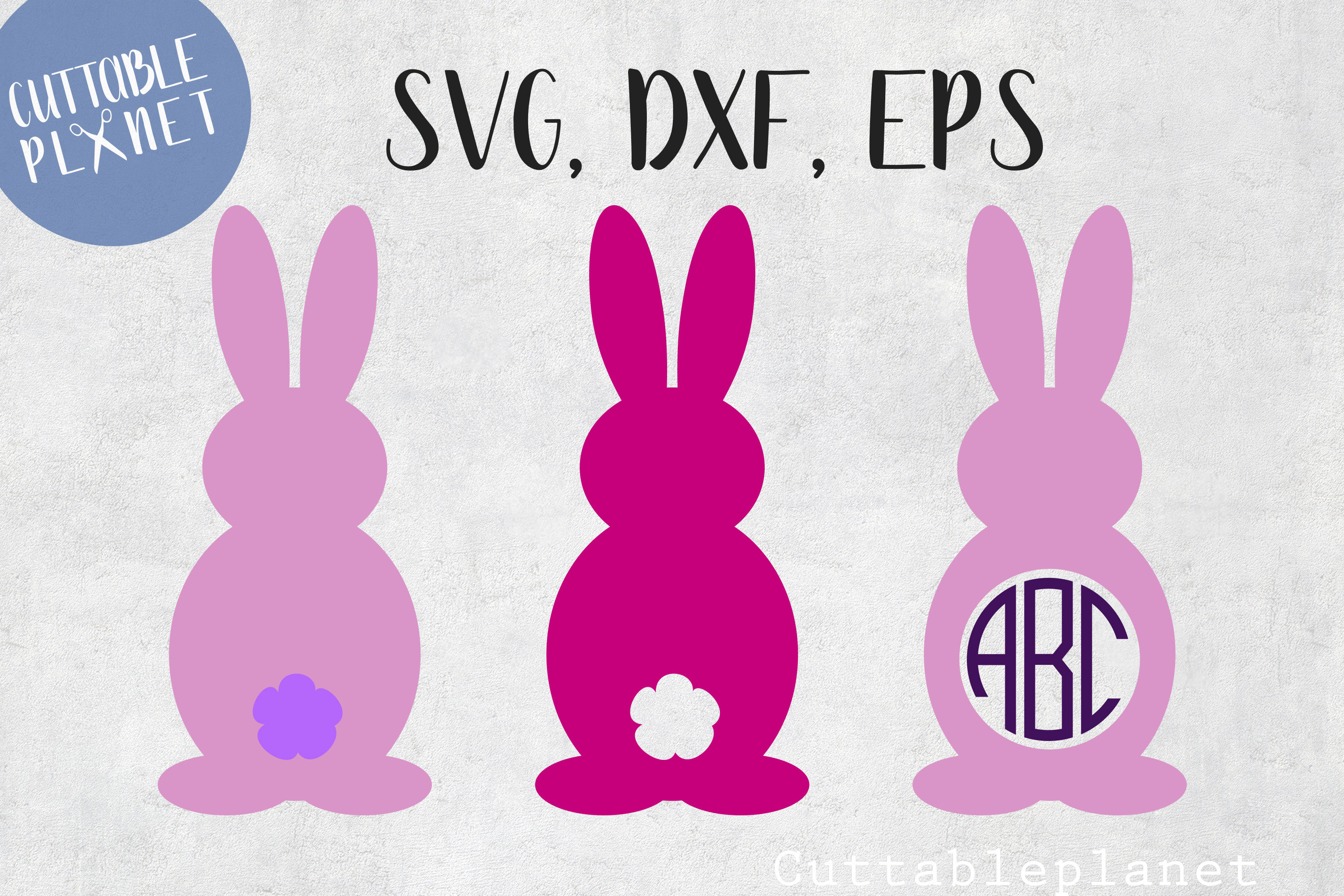 Download Easter bunny svg dxf eps bunny back svg bunny monogram