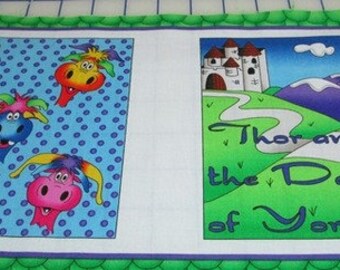 Fabric Book Panel - Thor and The Days of Yore