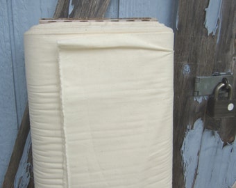 Unbleached Muslin Fabric, Cotton, Natural Color, Sold by the Yard