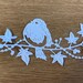 Robin on a branch die cuts x 5