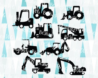 Construction Trucks SVG, Trucks bundle SVG, Mining truck SVG, Dump Truck Svg, Excavator Svg, Instant download, Eps - Dxf - Png - Svg