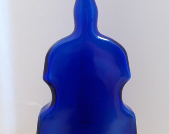 Cobalt Blue Violin Vase, Vintage