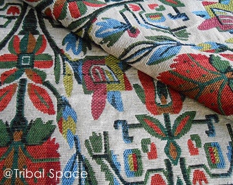 Boho Tribal Fabric,Hand woven Fabric,Aztec Fabric,Ethnic Fabric,Native Fabric,Fabric 1/2 Yard (BHJ_011)