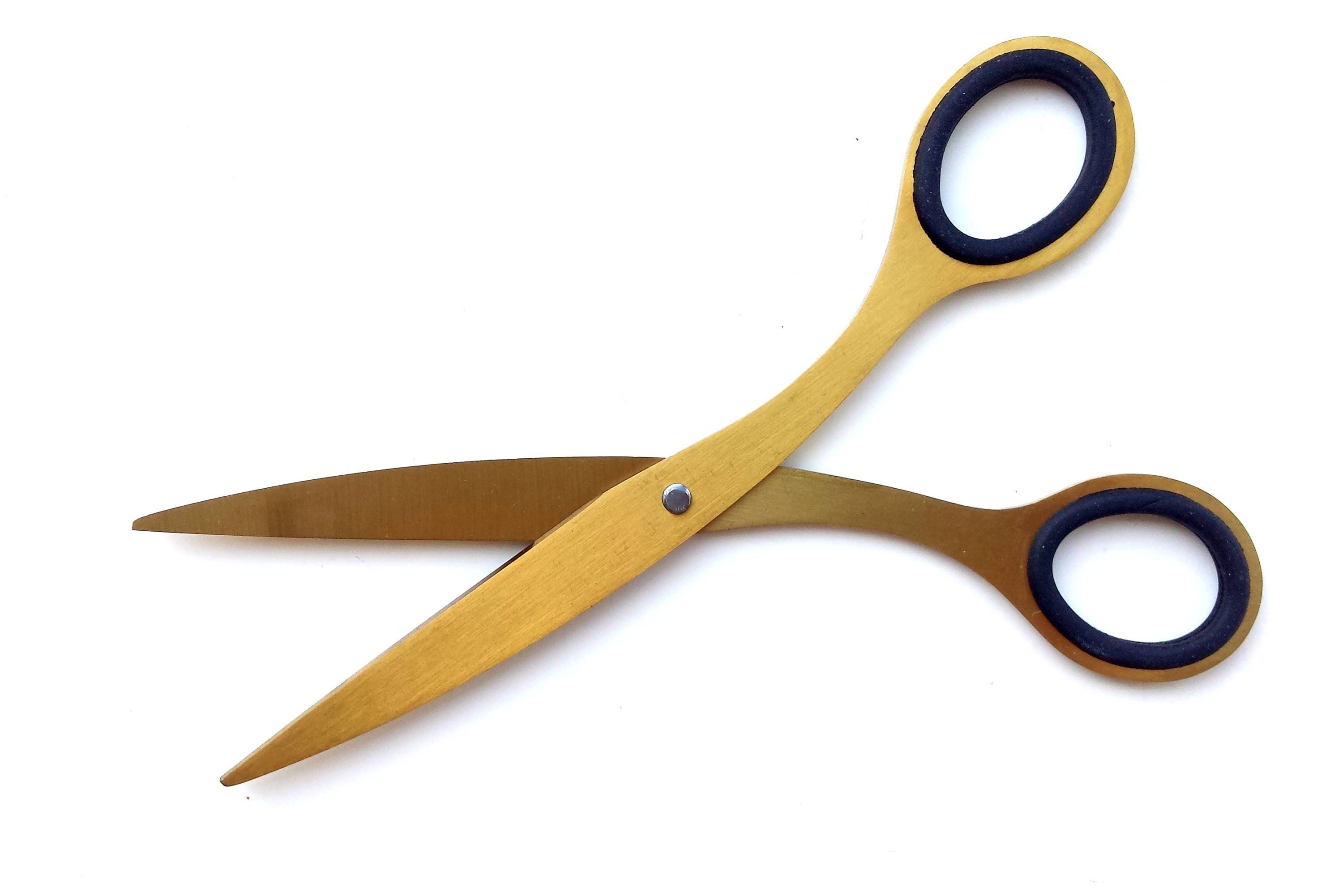 Brass gold scissors sewing scissors retro scissors stainless