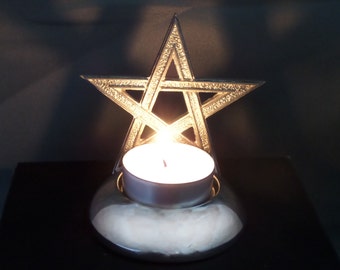 Pentacle Tea Light Holder