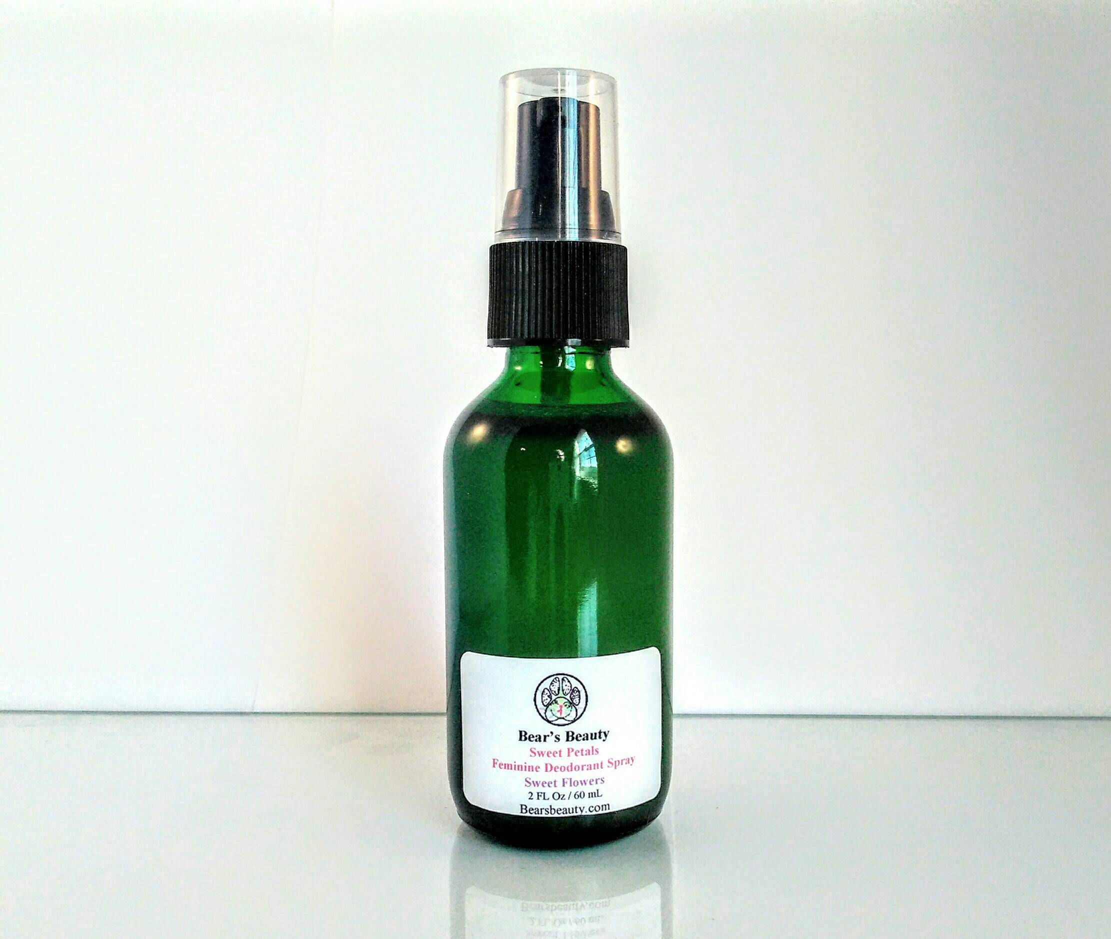 SWEET PETALS Organic Feminine Deodorant Spray Natural