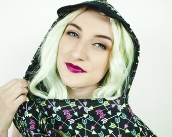 Shooting Arrows Hooded Scarf Scoodie Reversible Custom Catastrophes