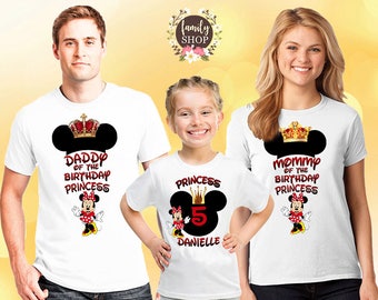 Prince birthday tees, Disney birthday tees, Birthday girl shirt, Matching birthday, Family birthday gift, Girls birthday party B 138