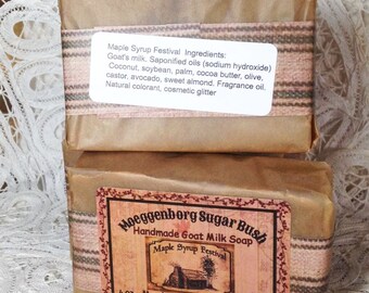 Goat Milk Soap, Maple scented, maple pecan, cold process soap, housewarming gift, mother's day, Moeggenborg Sugar Bush, teacher gift