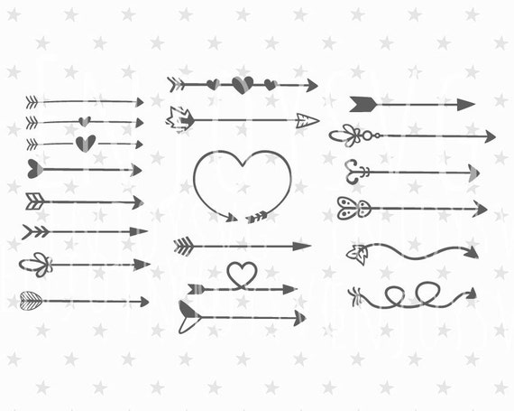 Arrow svg clipart Arrow boho svg Arrow decorative svg file