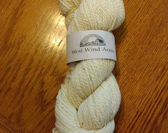 White 100% wool yarn