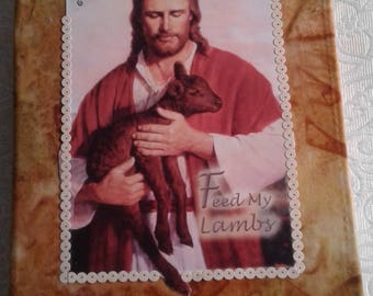 Religious fabric covered journal