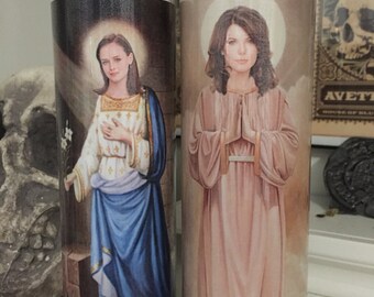 St Gilmore Girls Rory Lorelai Prayer Candles