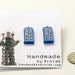 Doctor Who Tardis Post Earrings (Small)