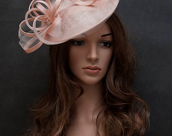 Erröten rosa eleganten Hut für Ihre besonderen Anlässe-europäischen Stil Hochzeit fascinator