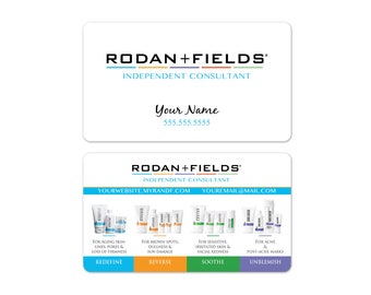 Rodan + Fields Business Cards (white)