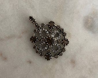 Smokey Quartz and White Topaz