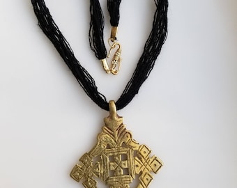 Ethiopian Coptic Cross necklace, Ethiopian necklace, Coptic cross, Ethiopian jewelry, African jewelry