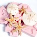 Starfish and Sand Dollar Silicone Mold set 3 starfish molds & 2 sand dollars molds - food safe fondant candy - craft resin polymer clay (253