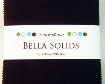 Moda Charm Pack BELLA SOLIDS Brown, 5" Quilt Squares