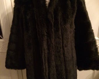 Faux Fur Three Quarter Length Coat