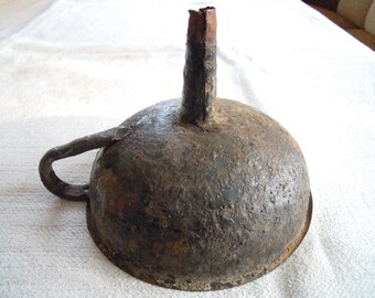 Rustic funnel. Vintage funnel. Metal funnel. Old farm funnel. Salvaged. Industrial funnel. Farmhouse. Supplies. Funnels for oils.