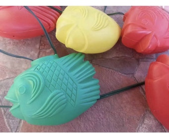 RV Patio String Lights Fish Blow Mold