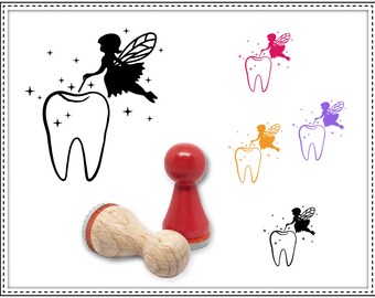 Rubber stamp TOOTH FAIRY Ø 15 mm