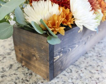Wooden Centerpiece Flower Box