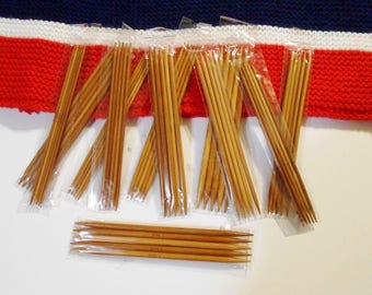 55 Carbonized Bamboo Knitting Needles 11 Sizes 5 Each Size Double Pointed Knitting Needles DPN 13cm - 5in Long Sizes 2.0-5.0mm USA Sizes 0-8
