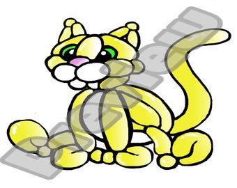 Fancy Kitty Balloon Animal