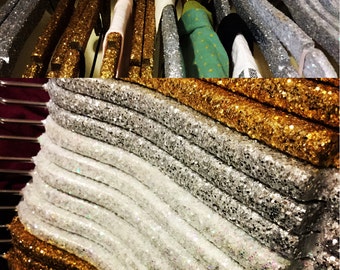 5 Pack of Sparkle Glitter Hanger Gold Silver Iridescent Glamorous Fashion Hanger Wedding Non Personalized