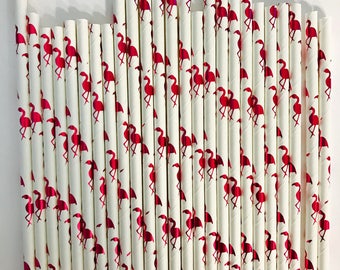 Flamingo paper straws/ flamingo party decorations/ lets flamingle