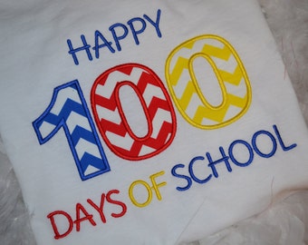 Happy 100 days of school t-shirt