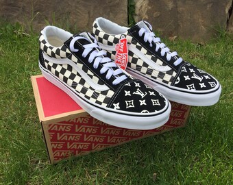 supreme checkered vans
