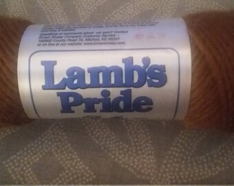 Destash Yarn Lamb's Pride Bulky Yarn M-175 Bronze Patina Yarn Dyelot 031