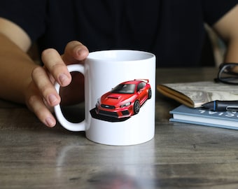 2018 Subaru WRX STI Drinking Mug without Background, Covers all Subaru WRX colors, best gift for car enthusiast