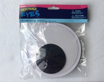 Googly Eyes, Wiggle Eyes, Large, 6 inch, Sticky Back