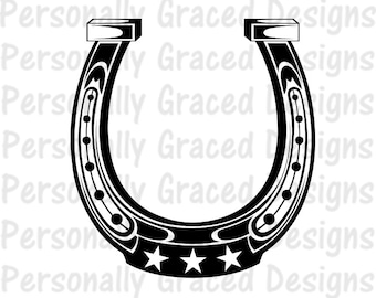 SVG, DXF, EPS Cut file, Png, Horseshoe svg, Country Svg, Western svg, silhouette cut file, cameo file, Country cut file, Horseshoe, Rodeo