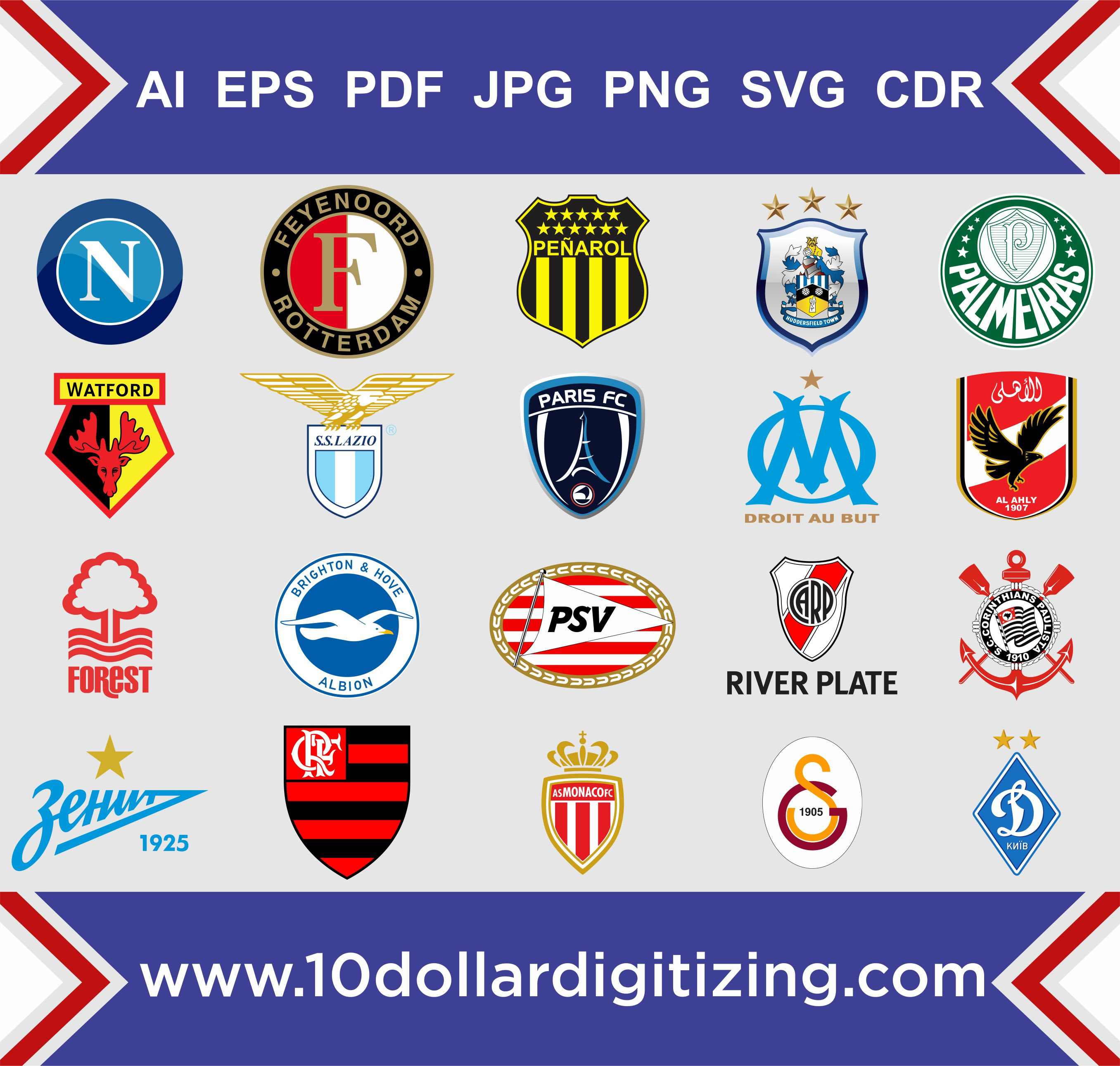 European Football Team Logos And Names