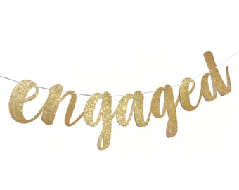Engagement Party Decorations | Engaged Banner | Engagement Party Ideas | Engagement Party Decor | Engagement Party Sign | Engagement Banner