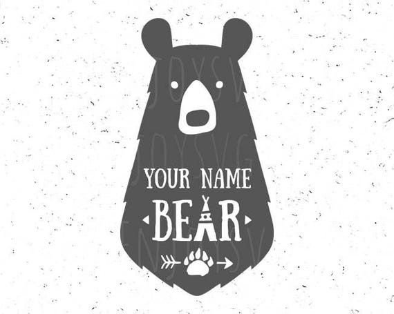 Download Your Name Bear SVG Baby Bear Svg file Baby Bear Svg Name Baby
