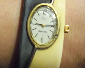Vintage Dior Bulova Watch Bracelet