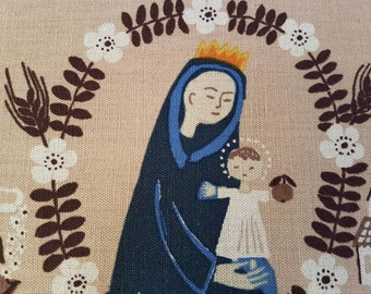 Jobs textile. Tapestry design Gocken Jobs sweden. Scandinavian 50s. Nordic vintage native design. Very rare. Brown.