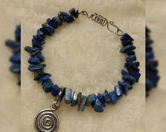 Lapis Lazuli Wire Bracelet