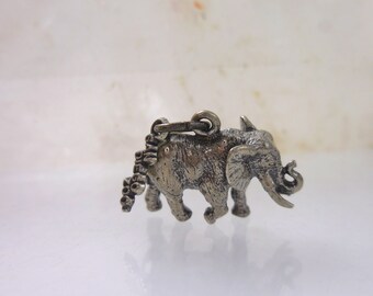Elephant Pendant Sterling Silver