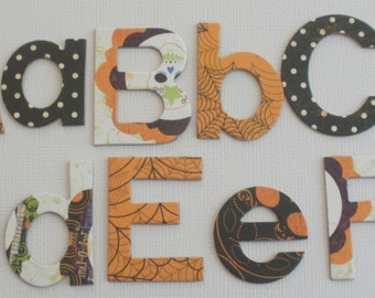 Fright Night Halloween -- Chipboard Letters -- 1.5" Alphabet Die Cuts: New BLOCK FONT