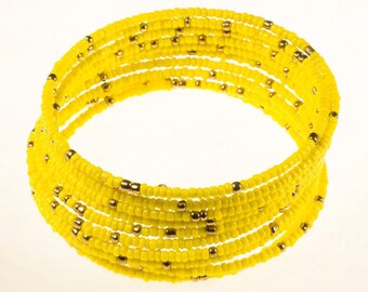 Yellow Twirl Bracelet